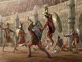 Gladiadors romans que lluiten per jugar en línia